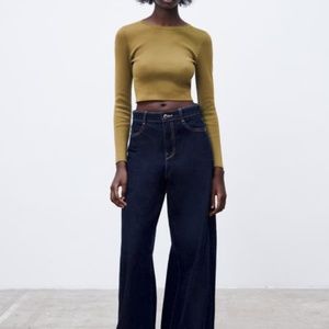 NWT ZARA RIBBED KNIT SWEATER